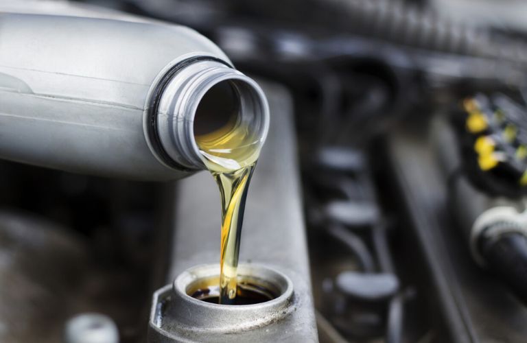 close up of engine oil
